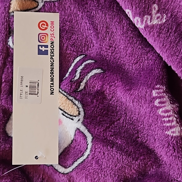 NWT, Staurdaze, fleece, Coffee Lover, soft, sleepwear/ pajama pants. Size M - Picture 6 of 10